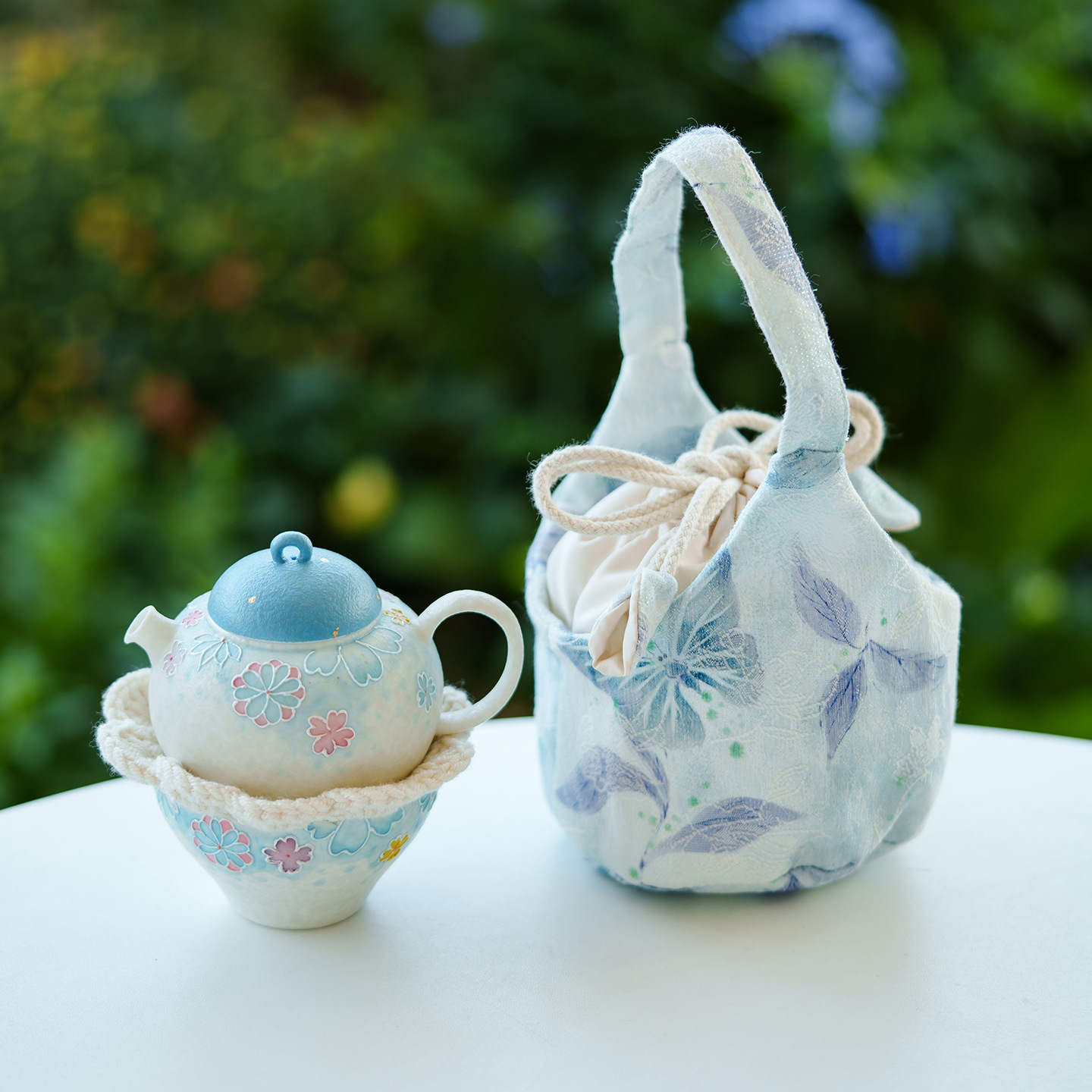 極素岩礦白陶瓷茶具套裝