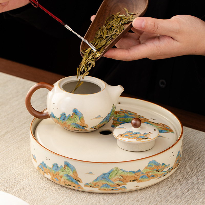 汝窯千裡江山功夫茶具套裝