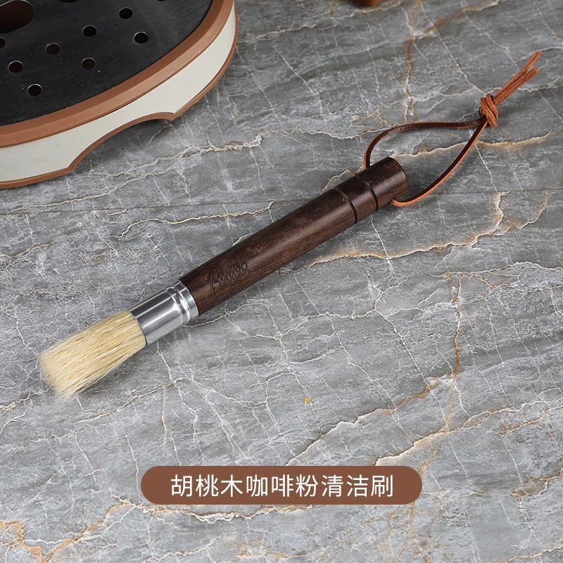 咖啡毛刷磨豆機清理刷木質桌面清潔筆刷軟毛沖煮頭清理刷子