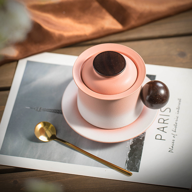 日式陶瓷漸變咖啡杯