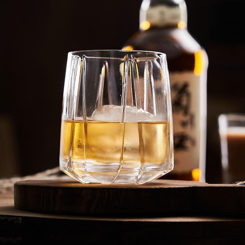 日式劍紋水晶玻璃杯