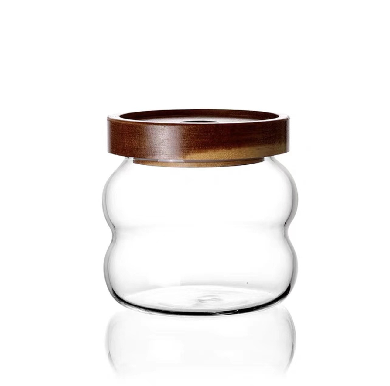 波紋螺紋相思木蓋咖啡豆儲物罐