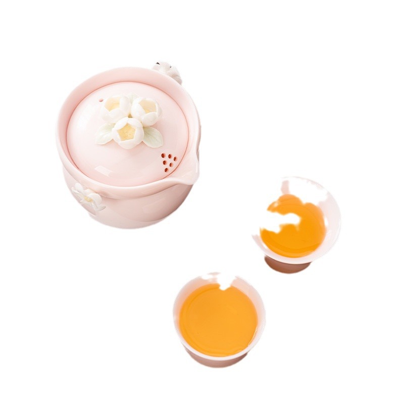 純手工捏粉色櫻花快客杯