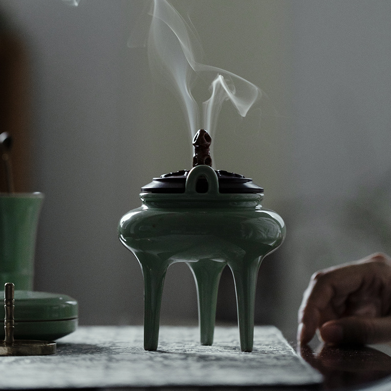 純手工仿宋三足香爐