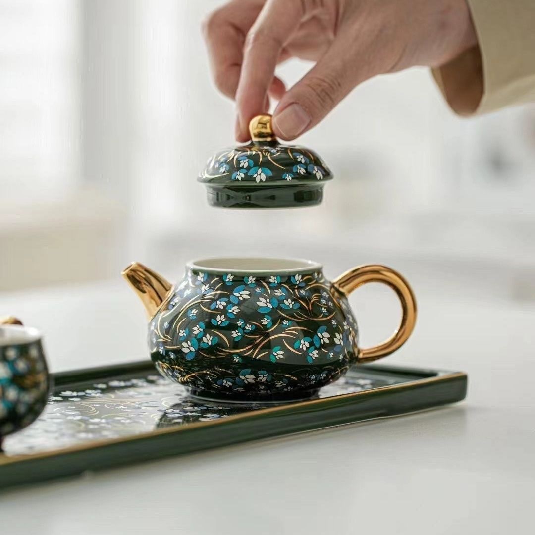 翡翠綠金銀花小套裝