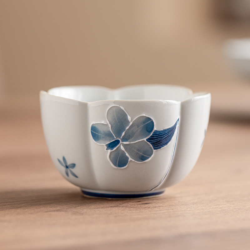 手繪百合花主人杯