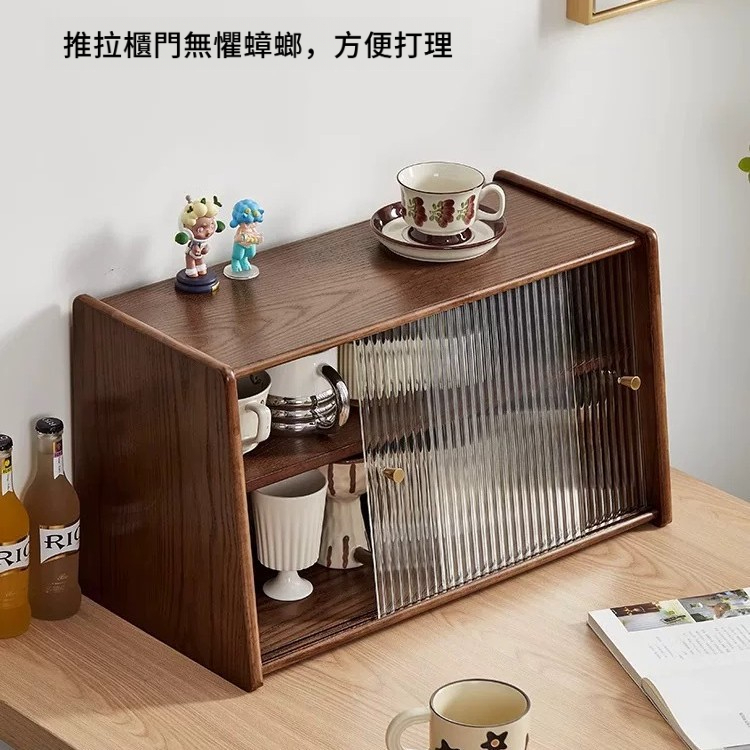 實木餐邊收納櫃置物架