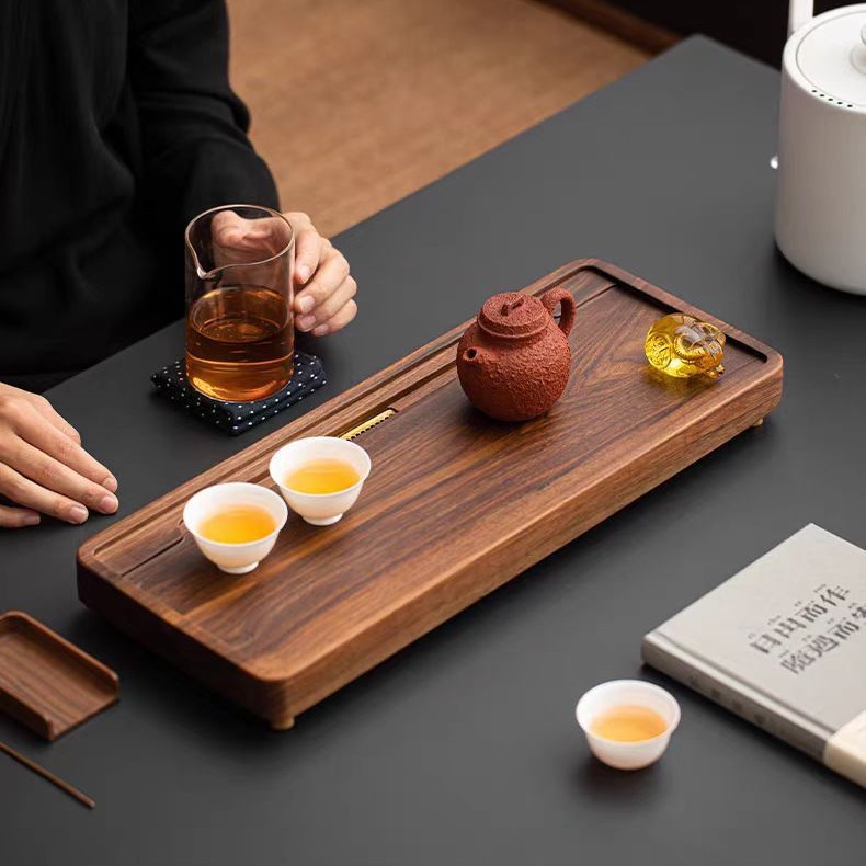 胡桃木實木排水茶盤