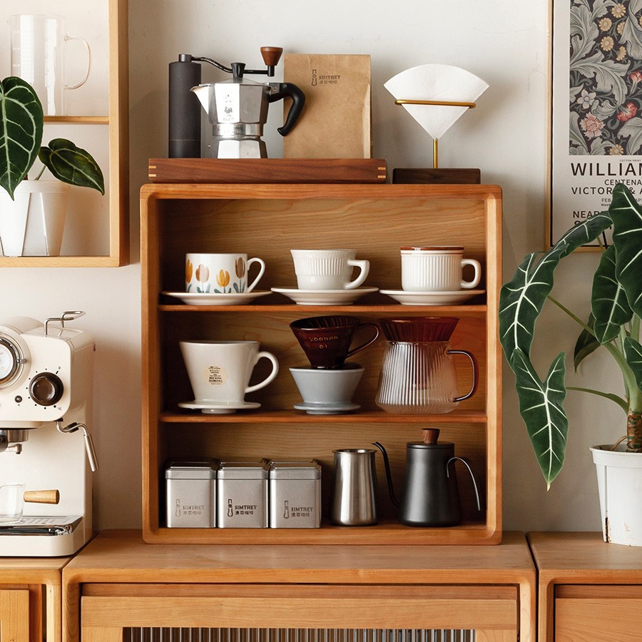 實木收納置物架