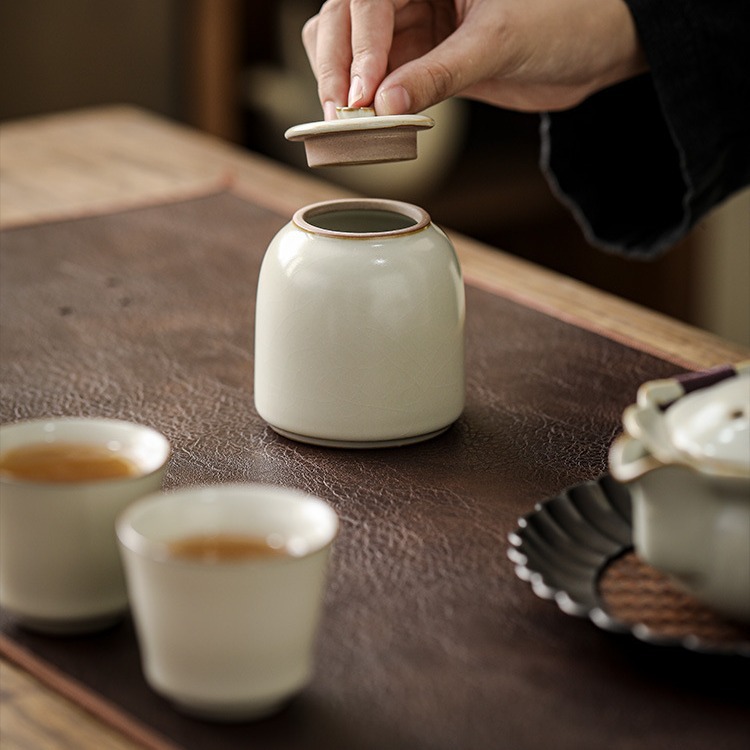 復古荷韻茶葉罐