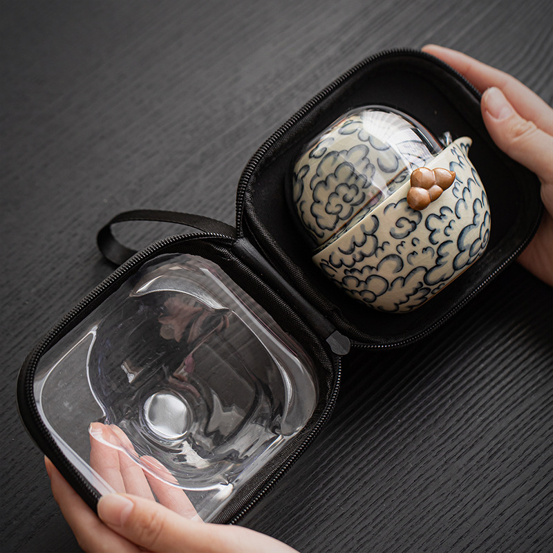 快客杯祥雲旅行茶具便攜式