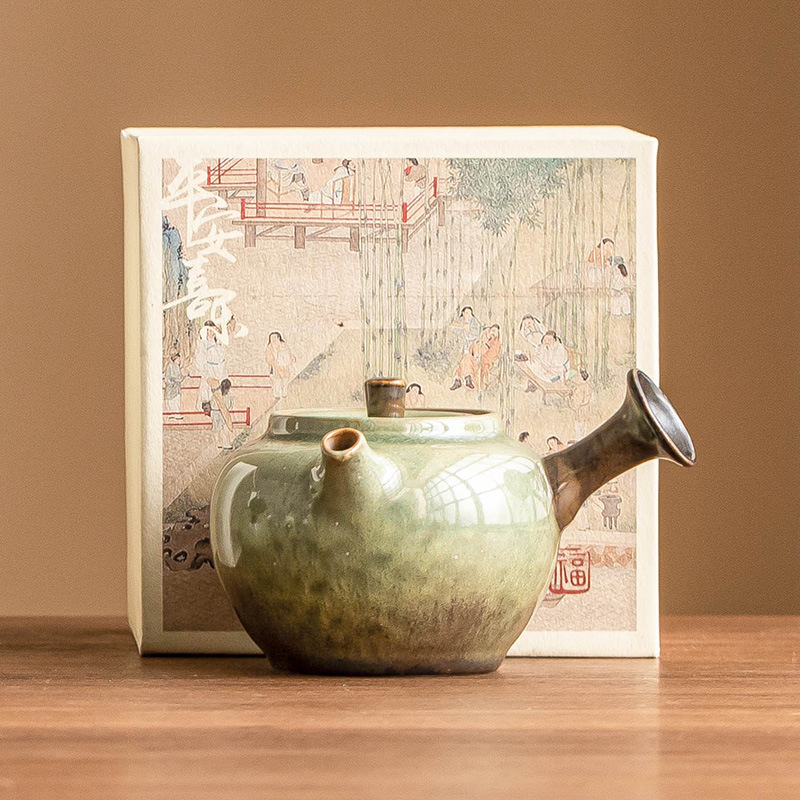 窯變星空側耳傾聽壺