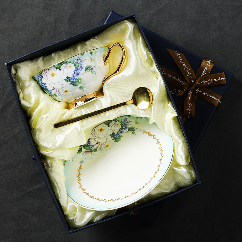 復古英倫咖啡杯套裝