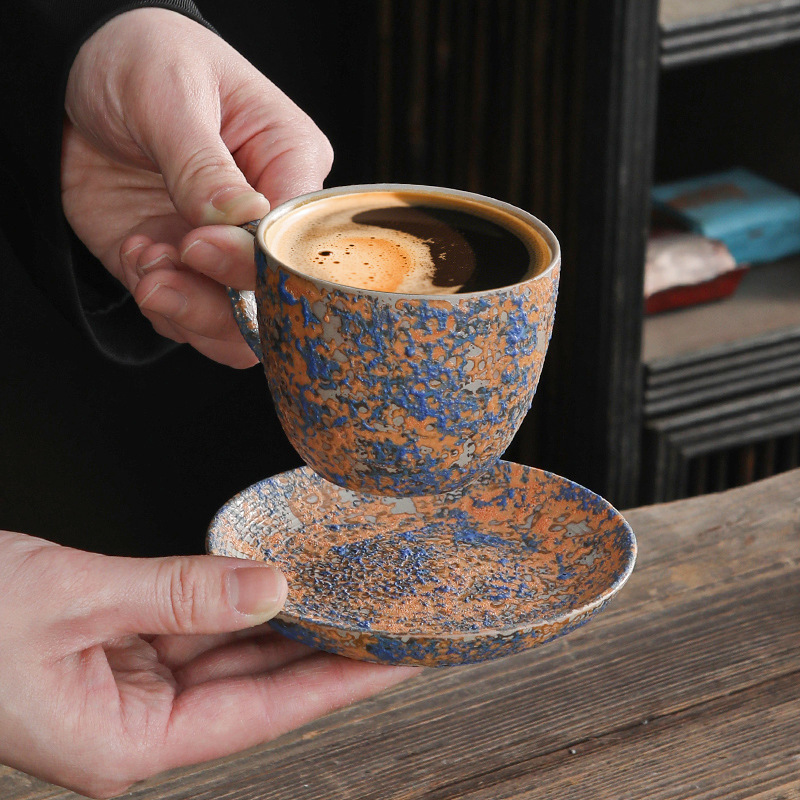 泡泡釉陶瓷馬克咖啡杯