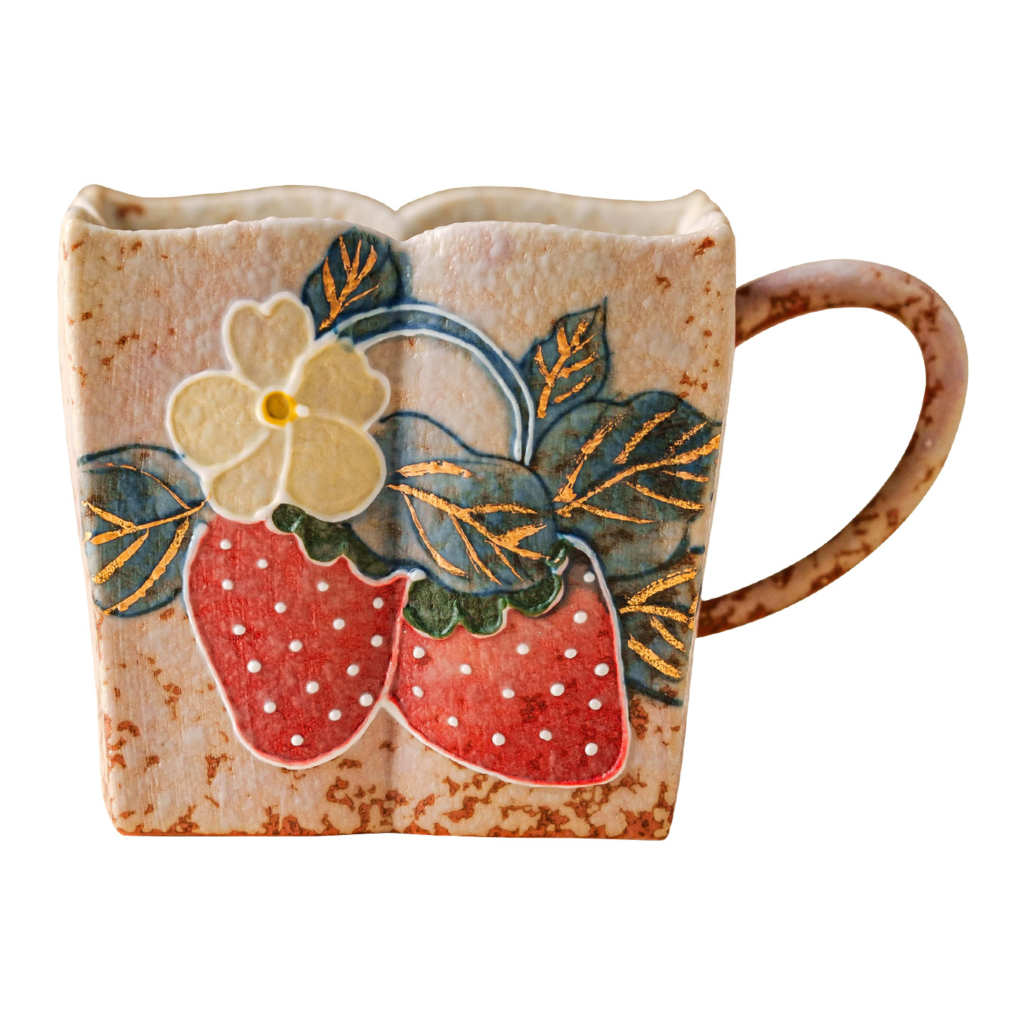 火石紅陶瓷咖啡杯