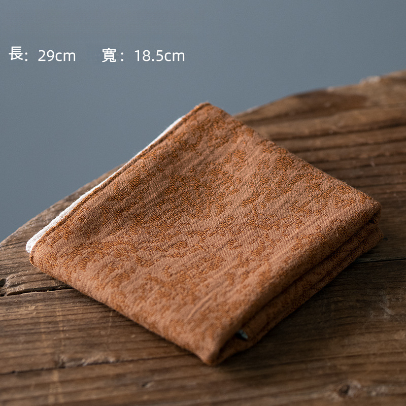 高檔棉麻提花茶巾茶桌抹布
