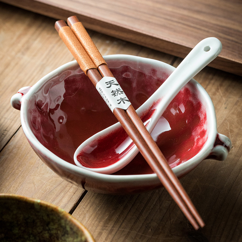 日式陶瓷雙耳碗