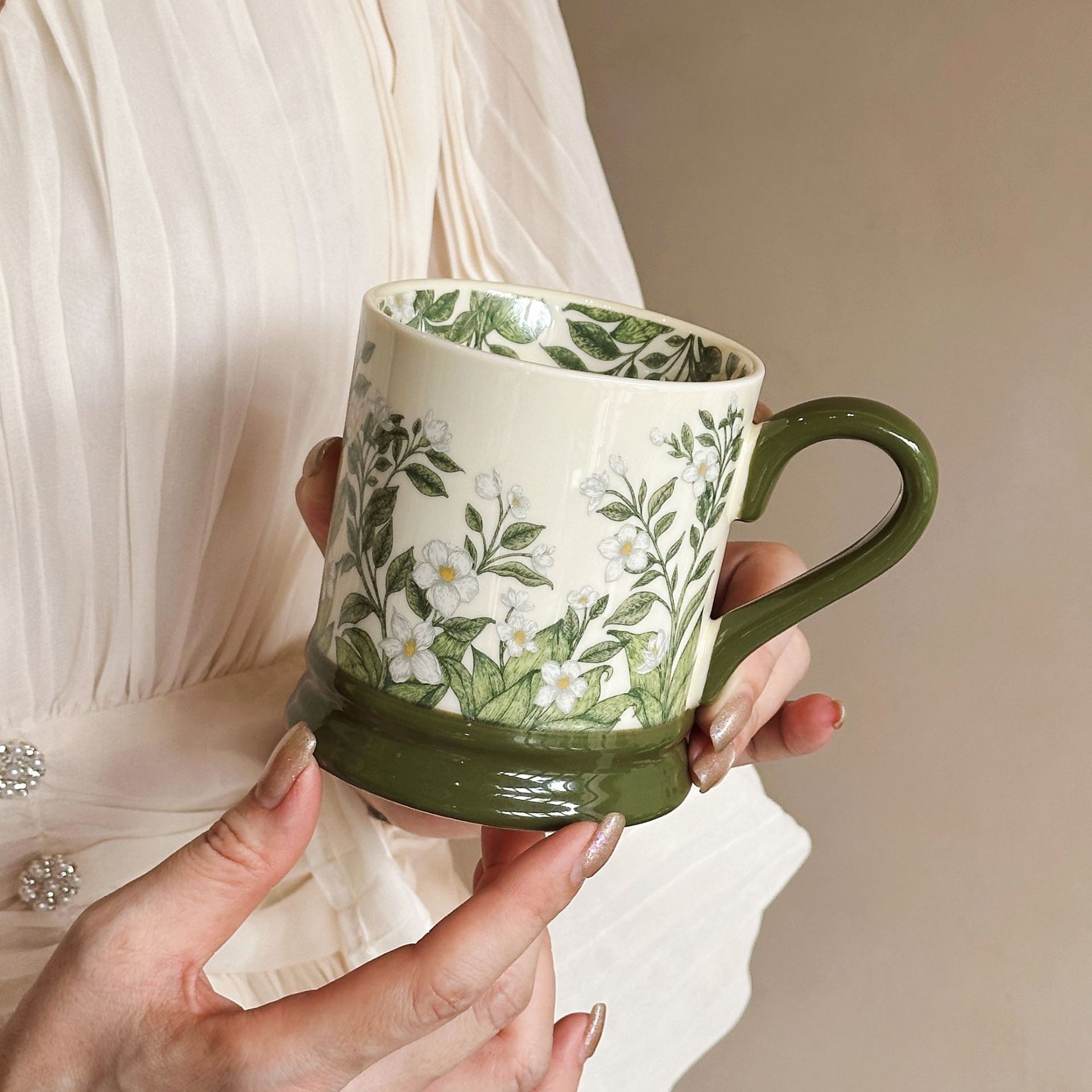 茉莉花馬克杯