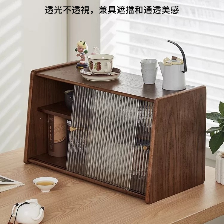 實木餐邊收納櫃置物架