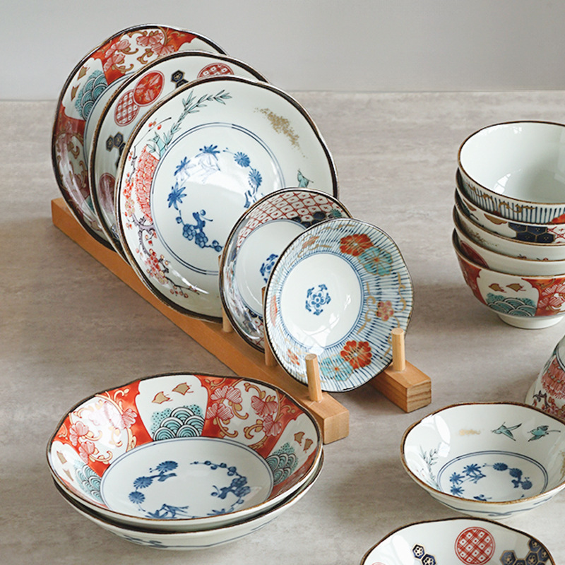 日式輕奢復古陶瓷乾果盤