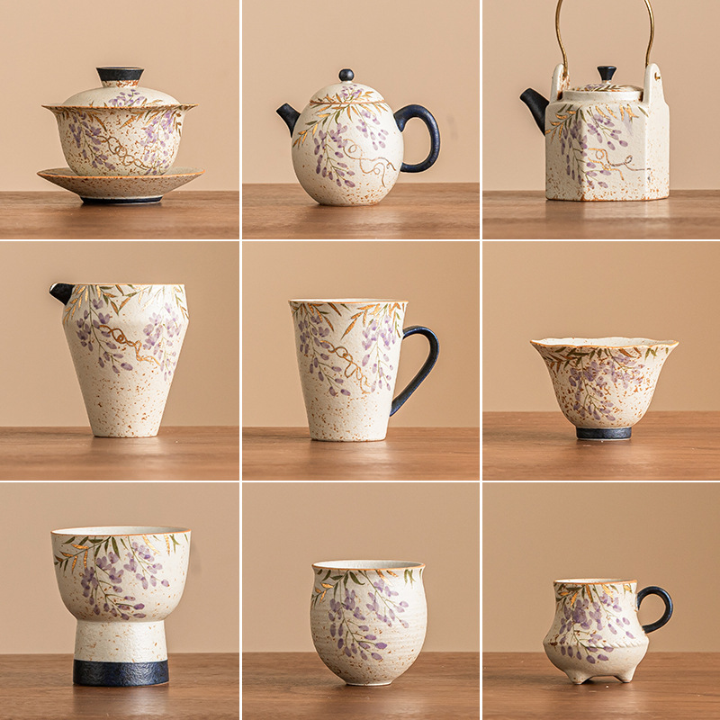 青花火石紅系列茶具套裝