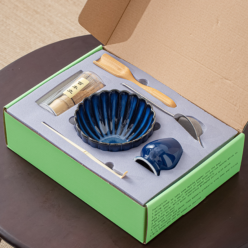 日式窯變百本立抹茶套裝