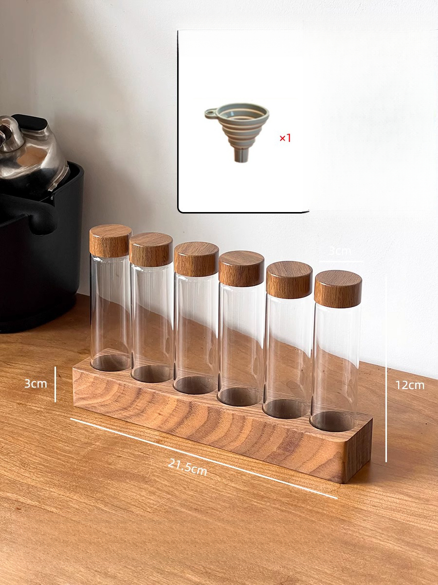 咖啡豆分裝試管玻璃展示架