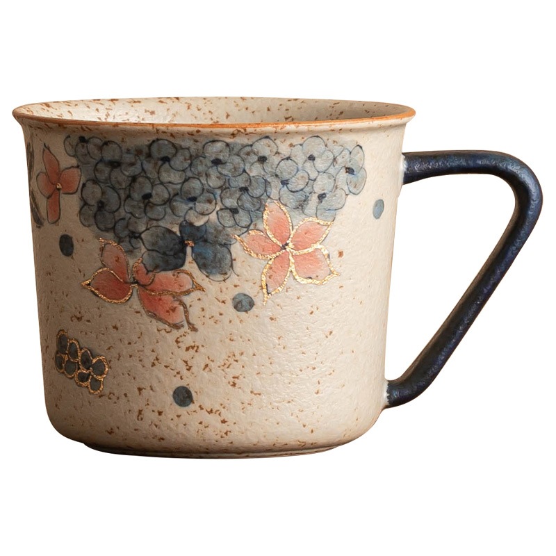 青花火石紅馬克杯