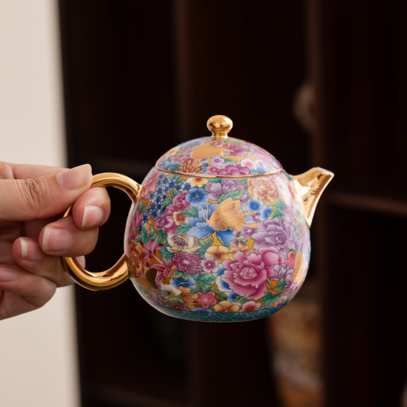 琺瑯彩芳華珠顏壺