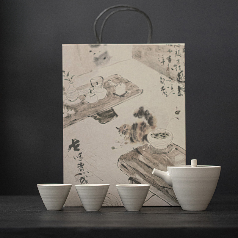 草木灰一壺三杯茶具小套組