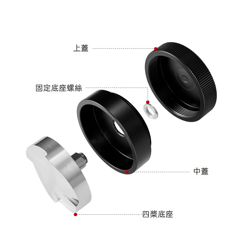 自動適應四葉佈粉器58mm