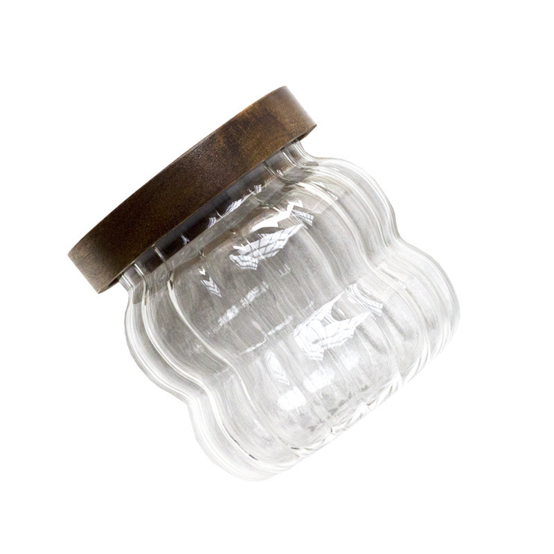 波紋螺紋相思木蓋咖啡豆儲物罐