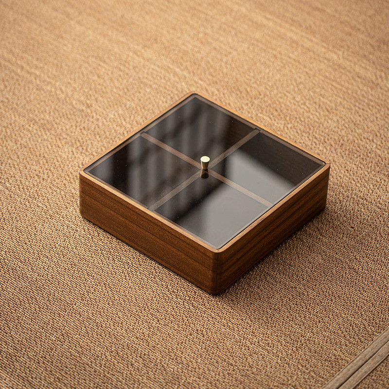 多層家用胡桃木幹果盤