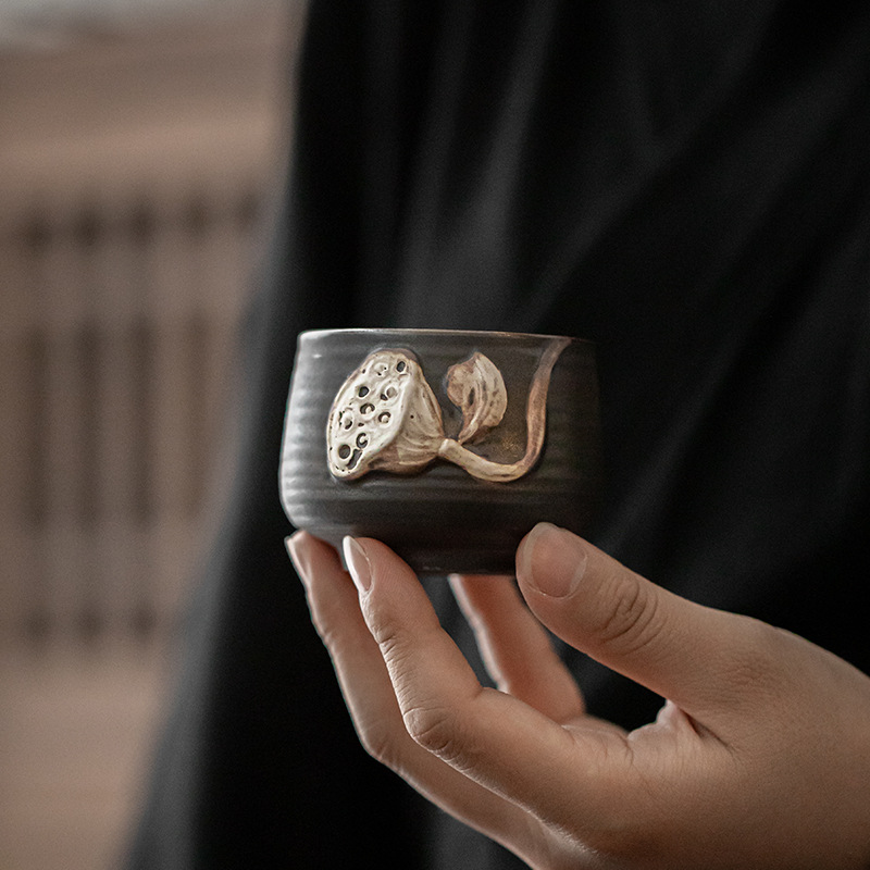 侘寂風開花結果套杯