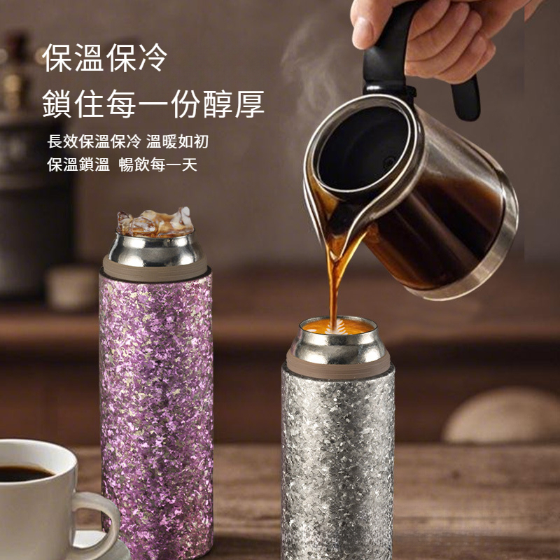 便攜純鈦保溫水杯
