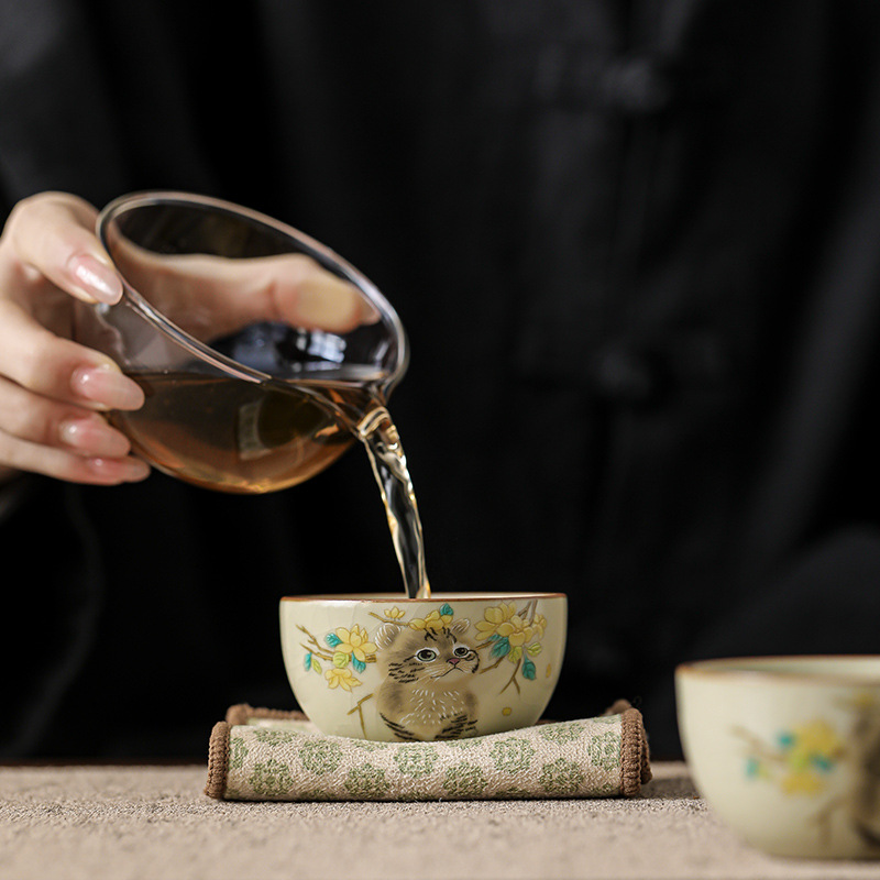 萌貓汝窯快客杯