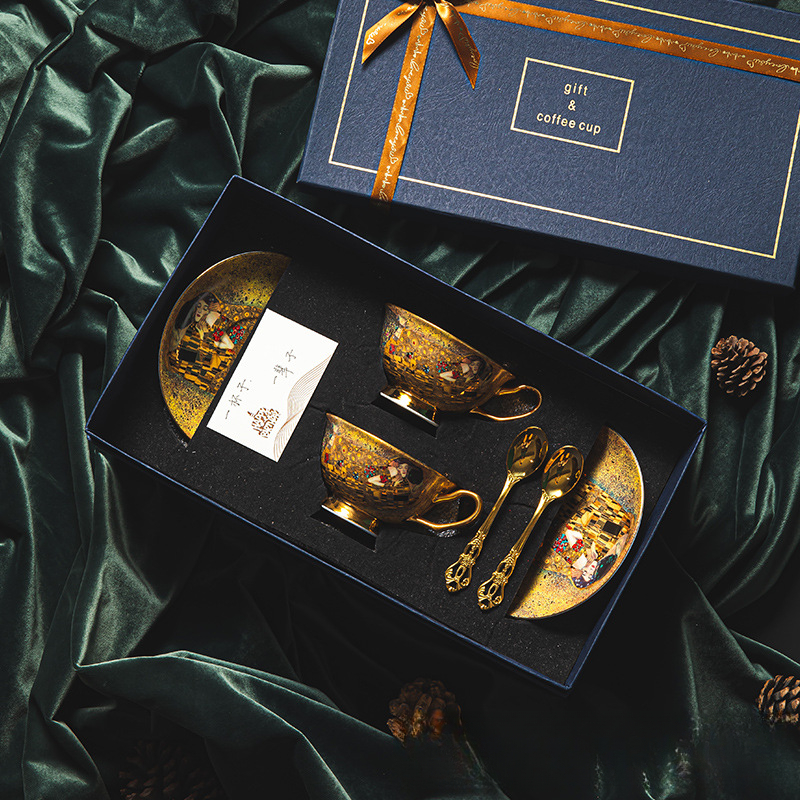 佛羅吉吻咖啡杯碟套裝