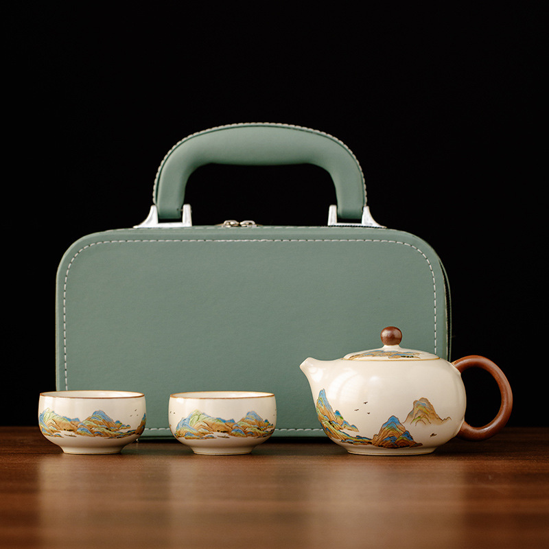 江山汝窯輕奢茶具套裝
