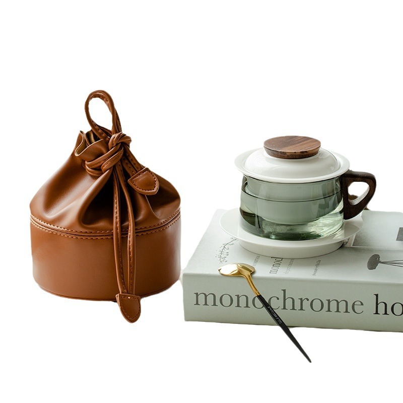 簡約玻璃泡茶杯