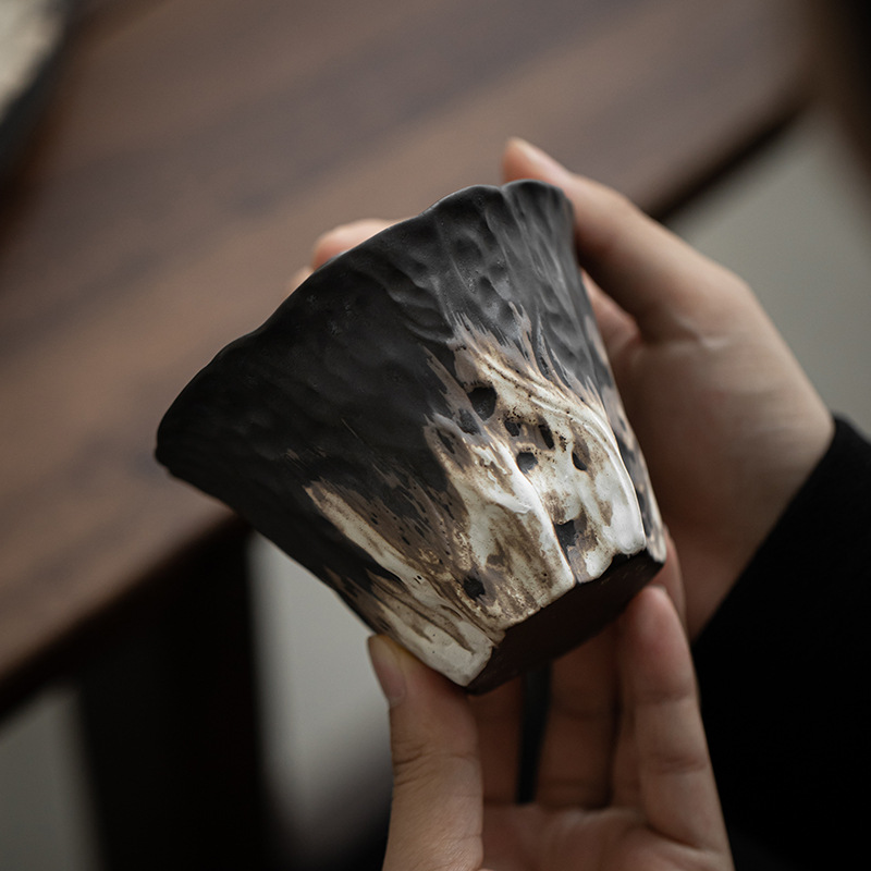 侘寂風蓮韻泡茶蓋碗