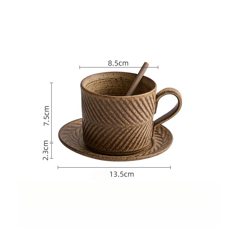 含羞草復古咖啡杯