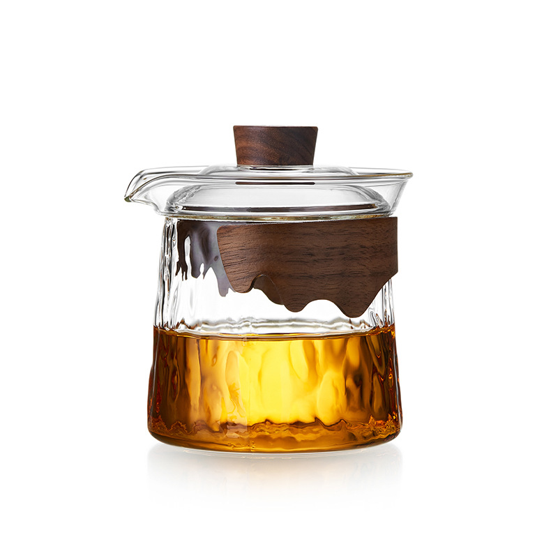 滄海玻璃蓋碗防燙手抓壶