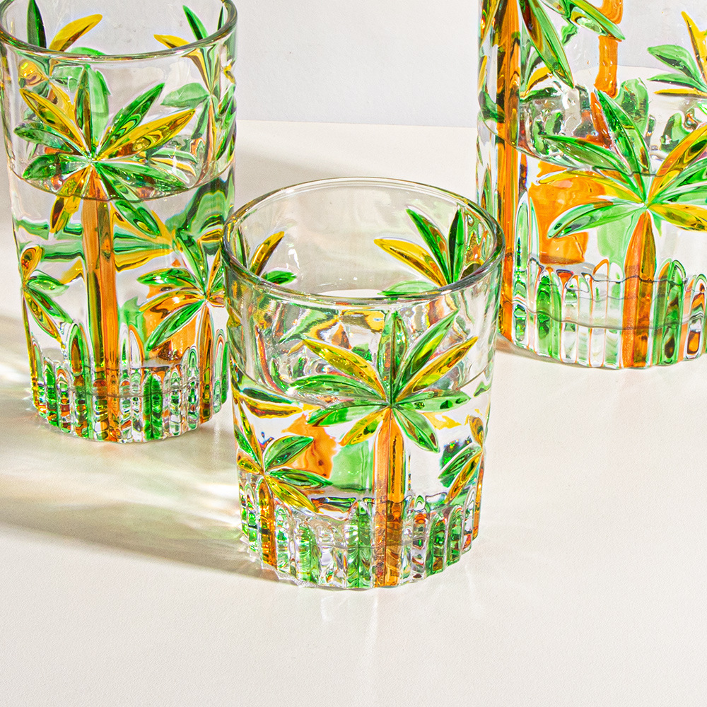 高顏值浮雕果汁杯洋酒杯