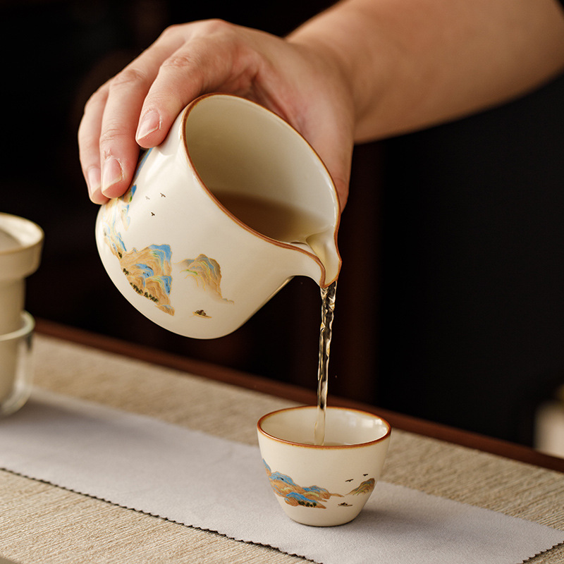 汝窯江山一壺四杯快客杯