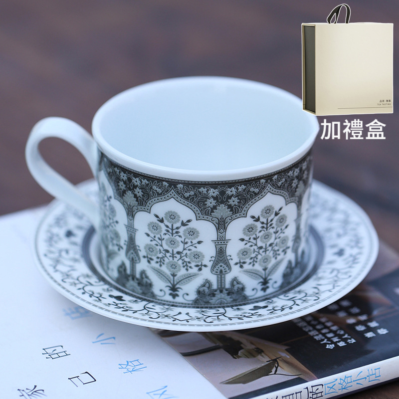 花園咖啡杯碟套組