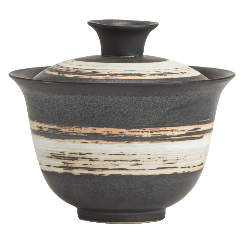 侘寂風二才蓋碗泡茶器