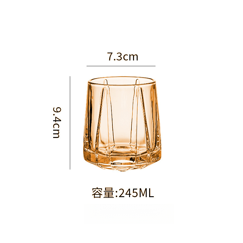 日式劍紋水晶玻璃杯