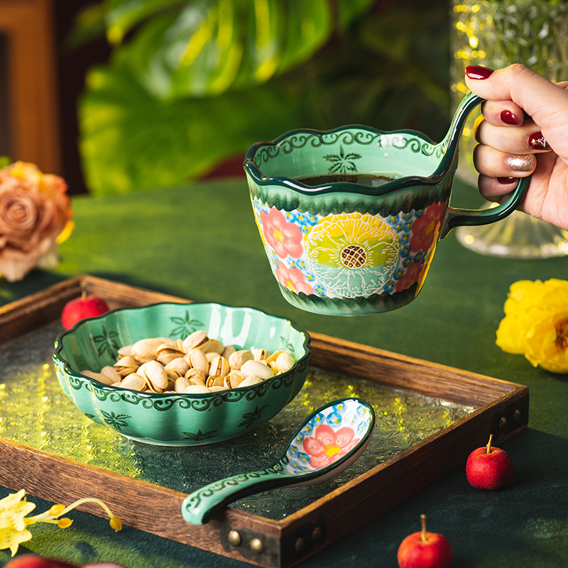 綠影陶瓷馬克杯