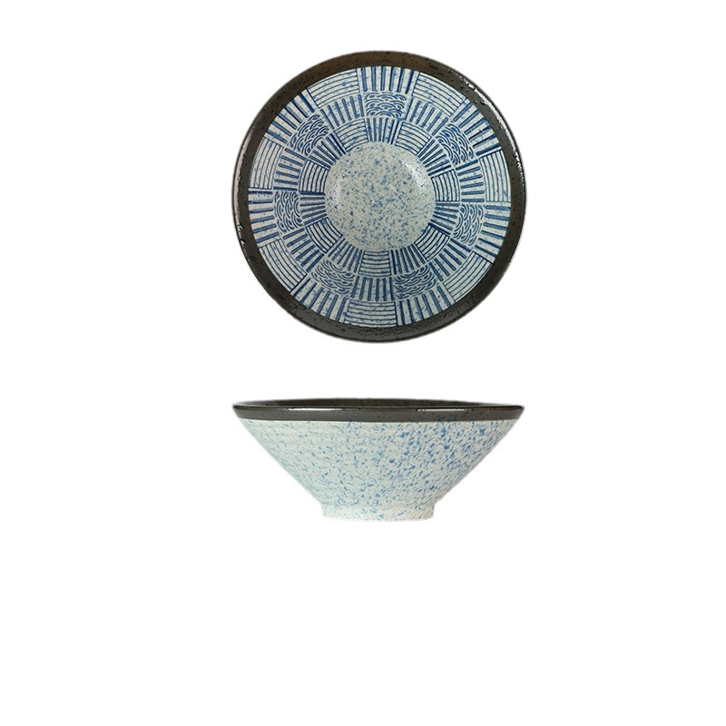 日式青海波斗笠碗