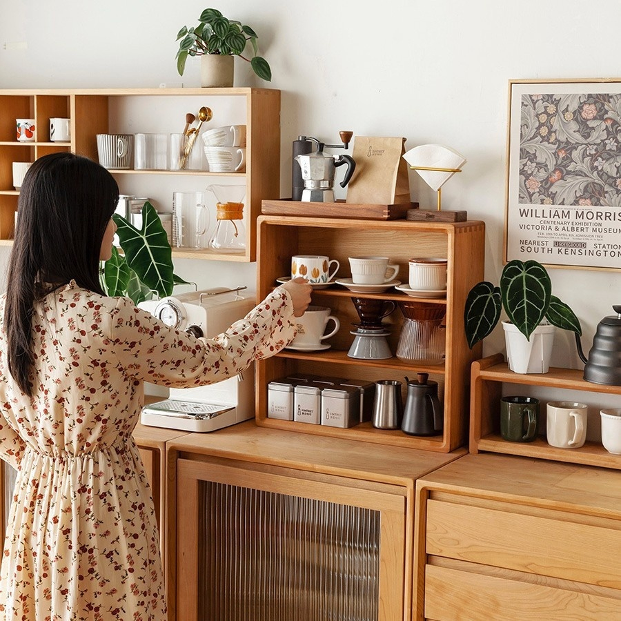 實木收納置物架